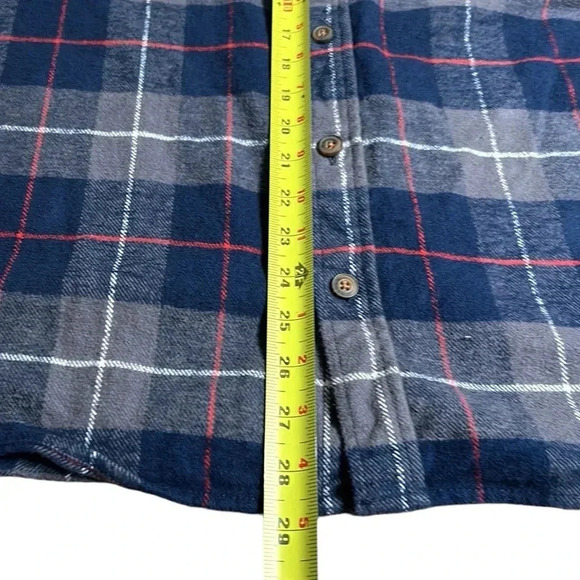 Jachs New York Flannel shirt ,men XXL, Blue ,large checkered, warm, button front - Picture 13 of 16